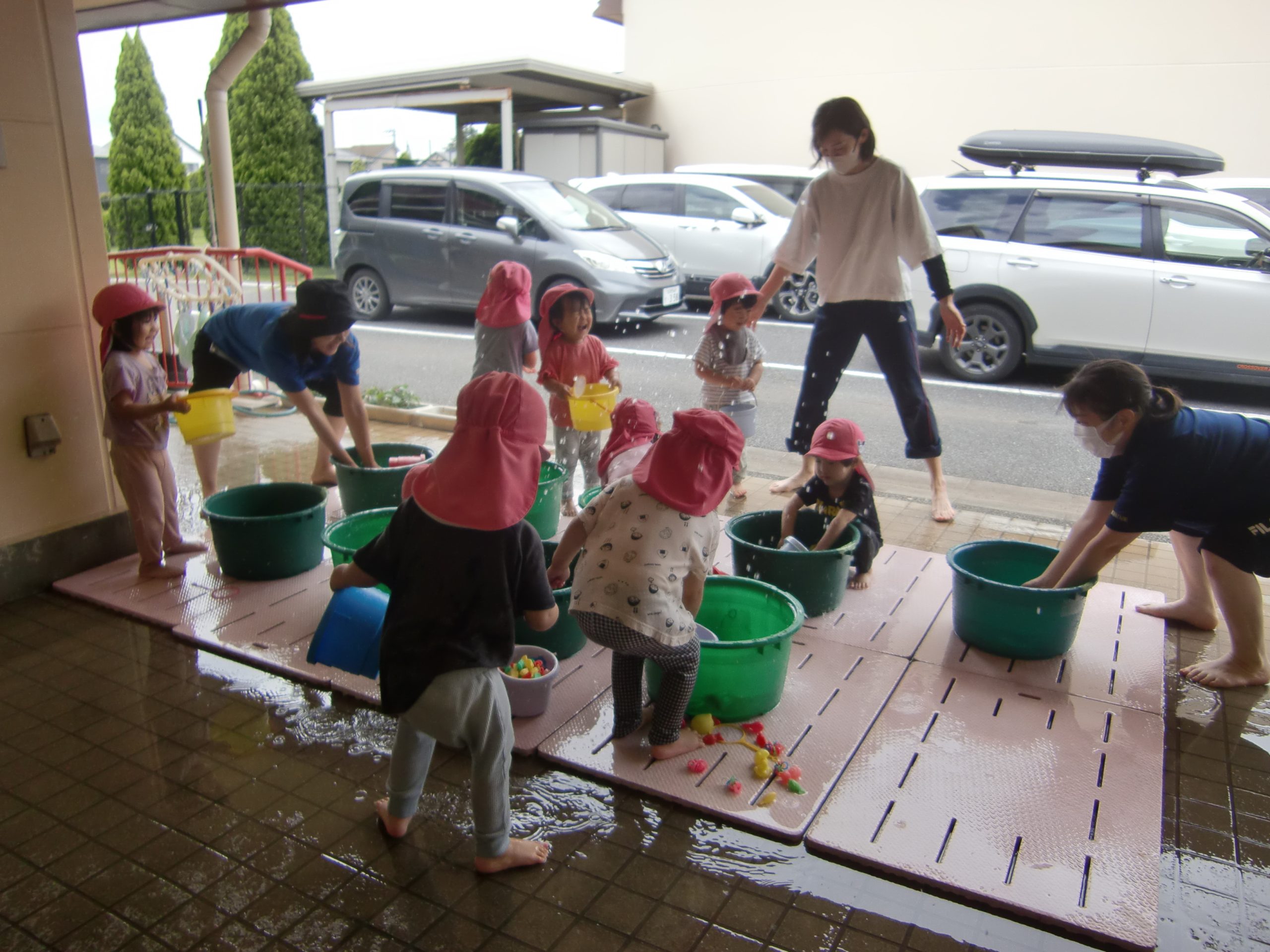 水遊び